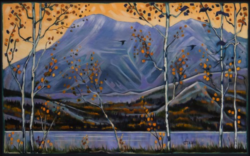 Soft Light on Vimy Peak 
30 x 48 oil on canvas  $3300